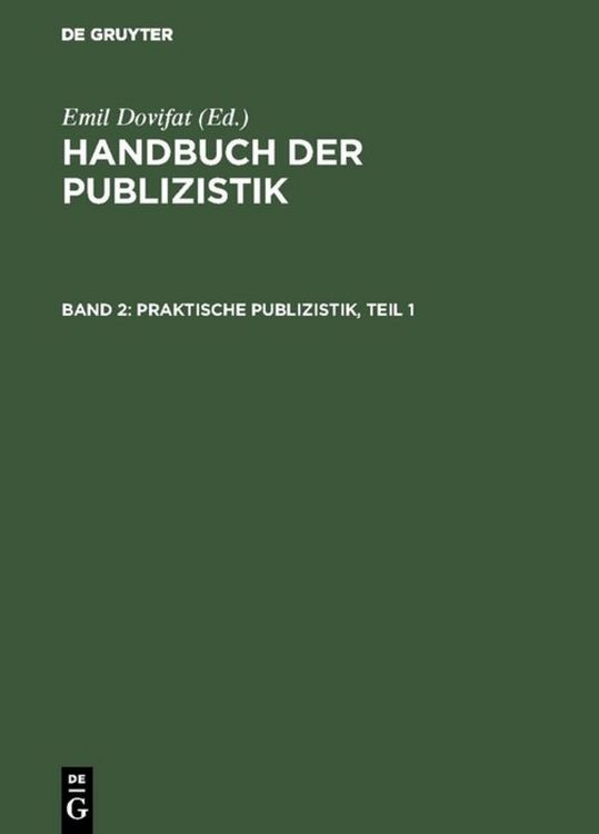 Produktbild: Praktische Publizistik, Teil 1