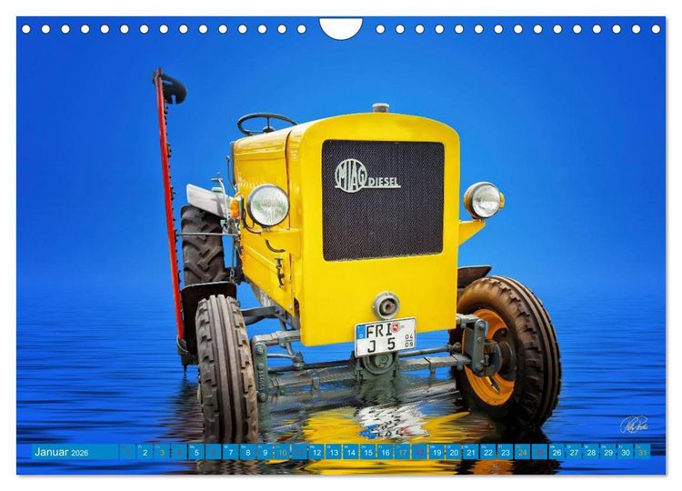 Produktbild: Traktor - Oldtimer (Wandkalender 2026 DIN A4 quer), CALVENDO Monatskalender