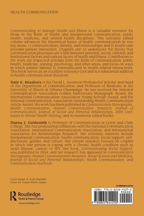Produktbild: Communicating to Manage Health and Illness