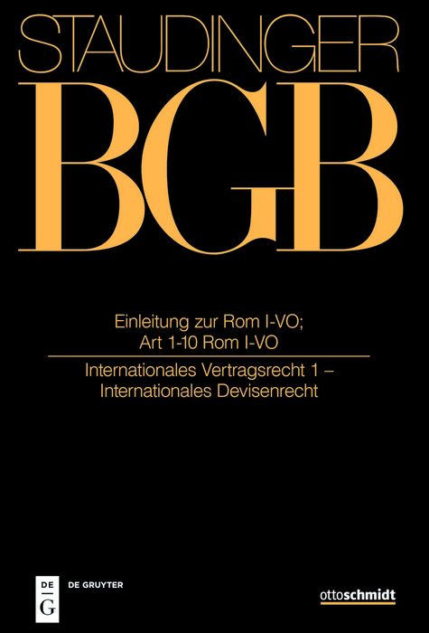 Produktbild: Einleitung zur Rom I-VO; Art 1-10 Rom I-VO