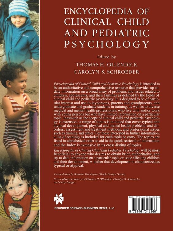 Produktbild: Encyclopedia of Clinical Child and Pediatric Psychology