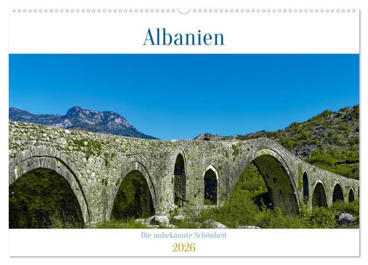 Produktbild: Albanien - Die unbekannte Sch&ouml;nheit (Wandkalender 2026 DIN A2 quer), CALVENDO Monatskalender