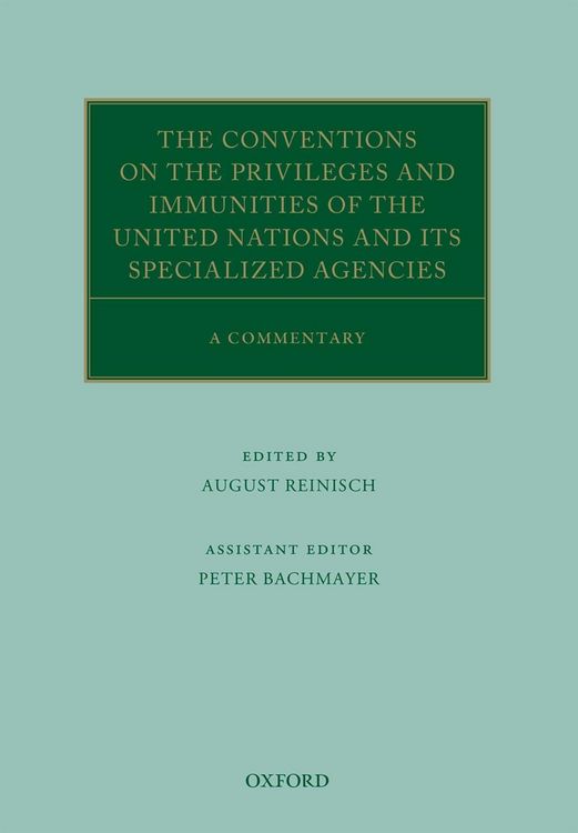 Produktbild: The Conventions on the Privileges and Immunities of the United Nations and its Specialized Agencies