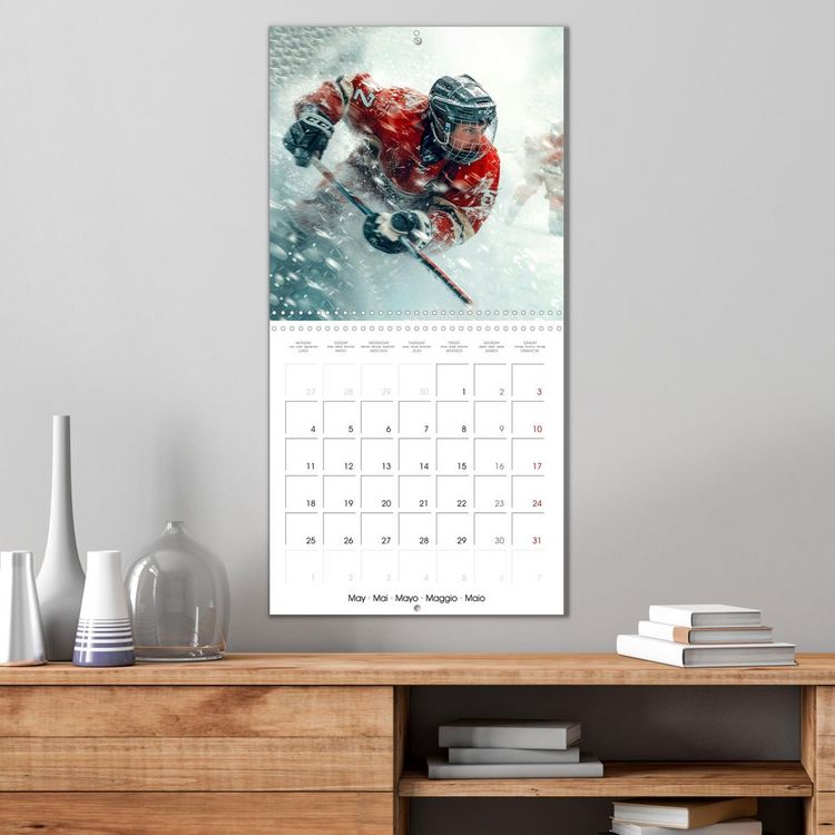 Produktbild: THE SPIRIT OF ICE HOCKEY (Wall Calendar 2026 12 &times; 12 Inch) CALVENDO 12 Month Wall Calendar