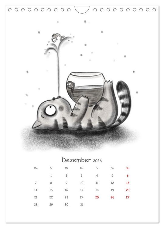 Produktbild: LEOPOLD DER DRITTE - Ein unglaublich liebenswerter Kater (Wandkalender 2026 DIN A4 hoch), CALVENDO Monatskalender