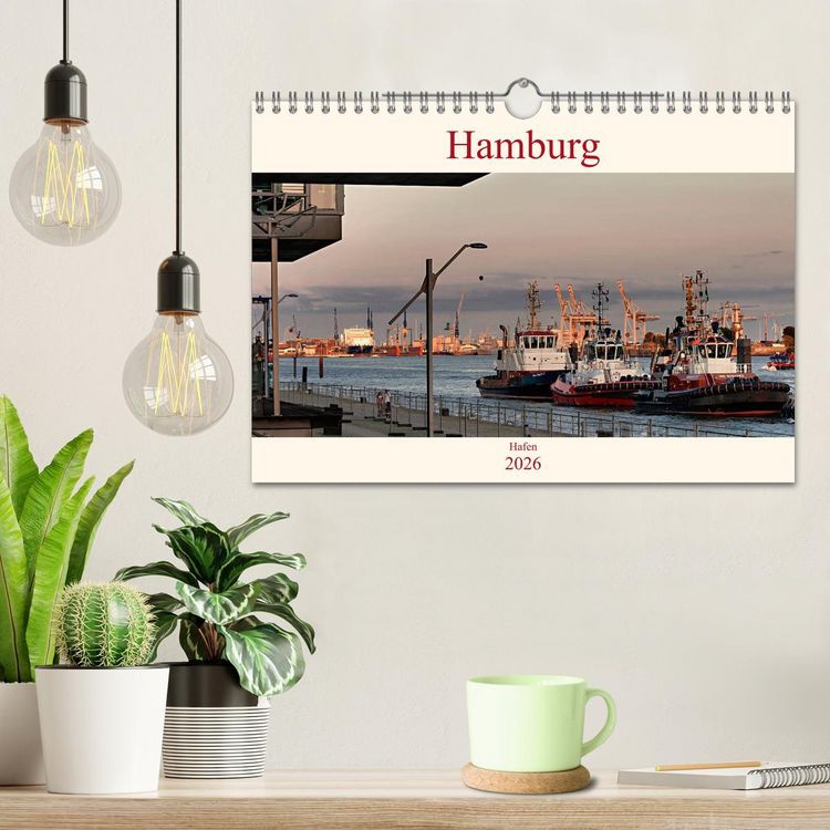 Produktbild: Hamburg Hafen (Wandkalender 2026 DIN A4 quer), CALVENDO Monatskalender