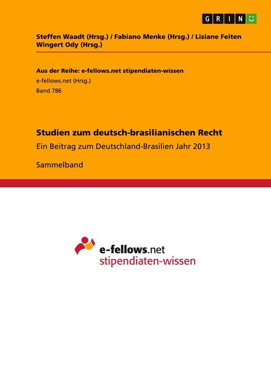 Produktbild: Studien zum deutsch-brasilianischen Recht
