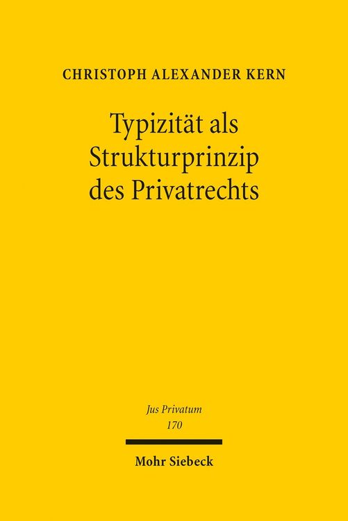 Produktbild: Typizit&auml;t als Strukturprinzip des Privatrechts