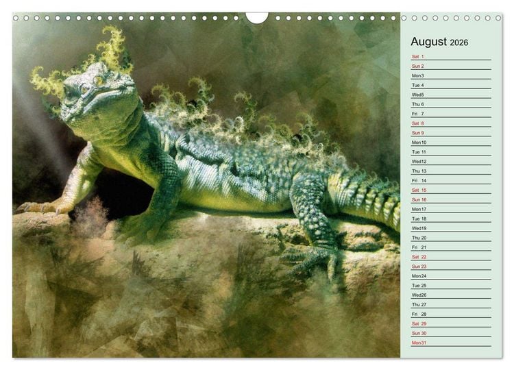 Produktbild: Fractalized creatures (Wall Calendar 2026 DIN A3 landscape), CALVENDO 12 Month Wall Calendar