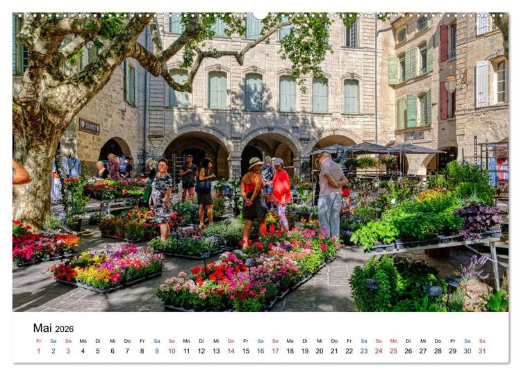 Produktbild: Uz&eacute;s - Charmante Kleinstadt im Gard (Wandkalender 2026 DIN A2 quer), CALVENDO Monatskalender