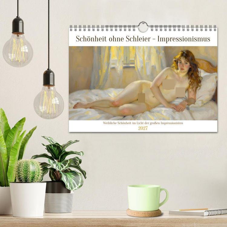 Produktbild: Sch&ouml;nheit ohne Schleier - Impressionismus (Wandkalender 2027 DIN A4 quer), CALVENDO Monatskalender