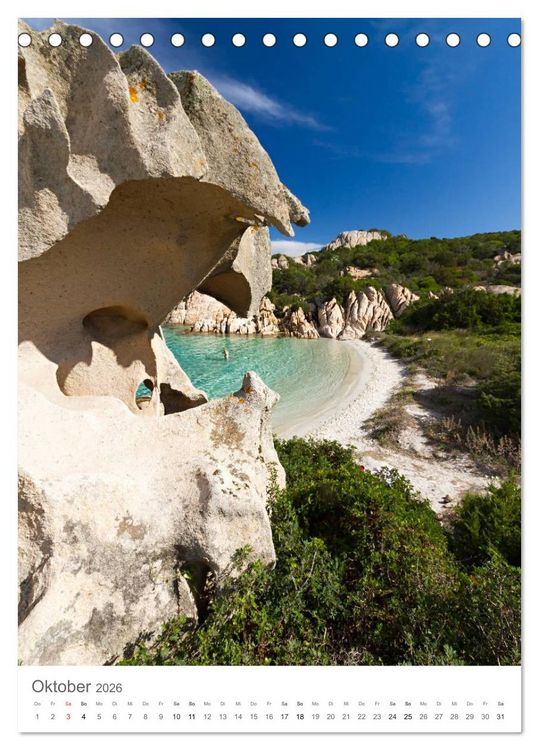 Produktbild: Sardinien (Tischkalender 2026 DIN A5 hoch), CALVENDO Monatskalender