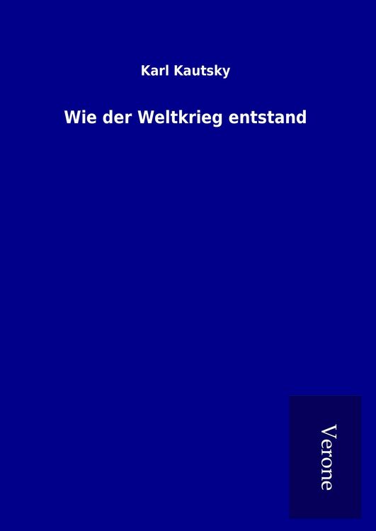 Produktbild: Wie der Weltkrieg entstand