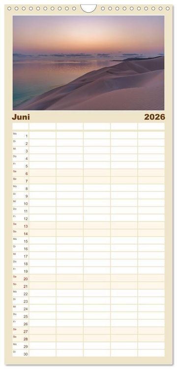 Produktbild: Familienplaner 2026 - SOKOTRA - Magische Insel mit 5 Spalten (Wandkalender, 21 x 45 cm) CALVENDO
