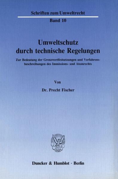 Produktbild: Umweltschutz durch technische Regelungen.