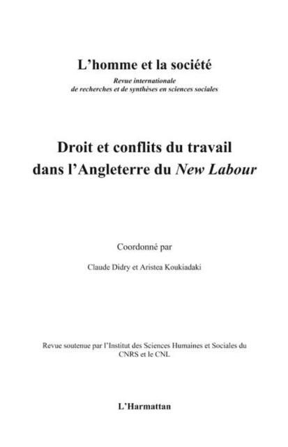 Produktbild: Droit et conflits du travail dans l'angl