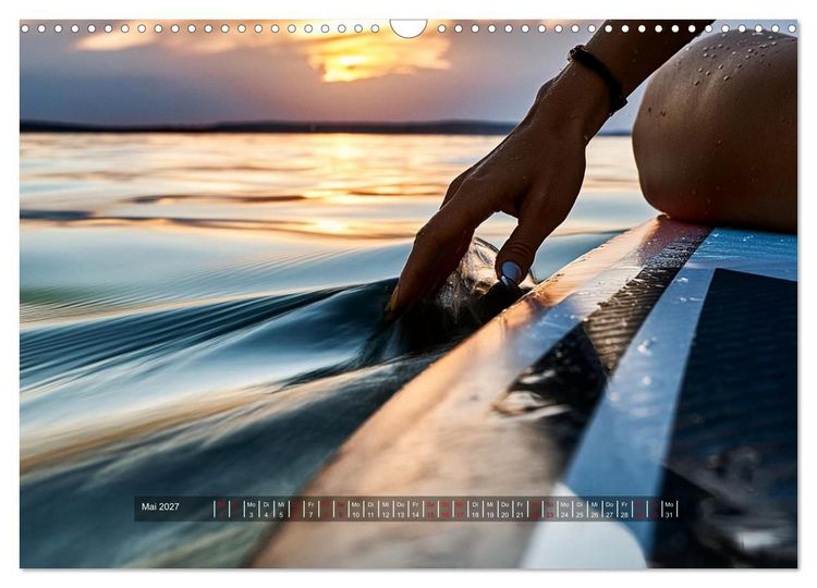 Produktbild: Im Fluss der Zeit &ndash; SUP-Momente zum Durchatmen (Wandkalender 2027 DIN A3 quer), CALVENDO Monatskalender