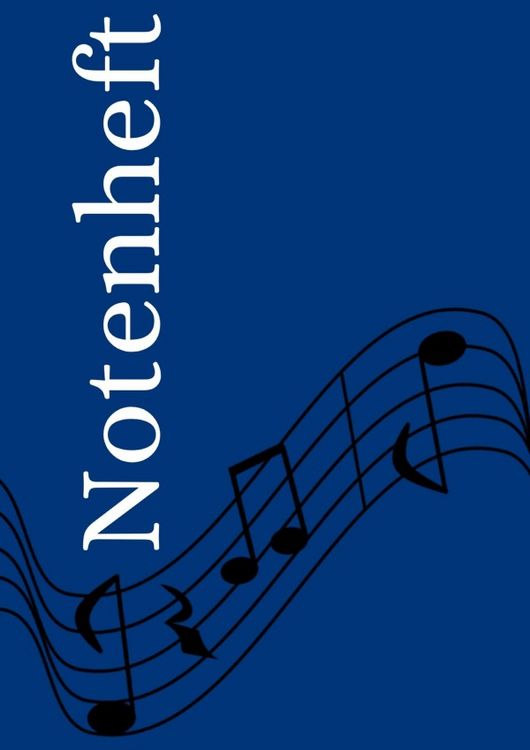 Produktbild: Notenheft: DIN A4 Notenlinienheft | 300 Seiten mit 12 Notenzeilen / Systeme pro Blatt | Papier 90g/m&sup2; | Musikheft mit Notenlinien