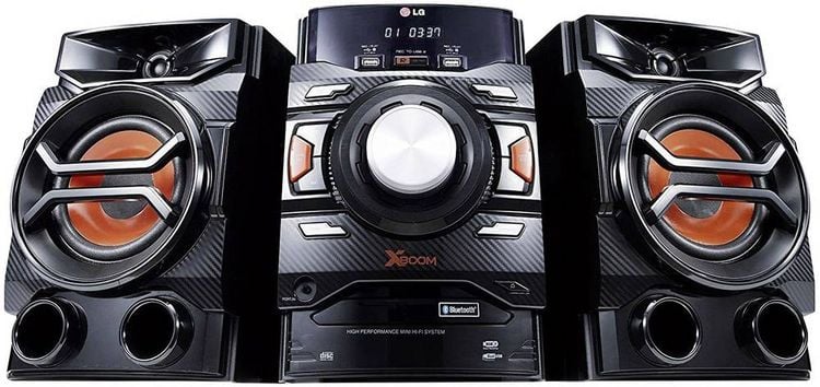 Produktbild: LG Electronics CM4350 Stereoanlage AUX, Bluetooth&reg;, CD, UKW, USB, 260W Schwarz, Rot