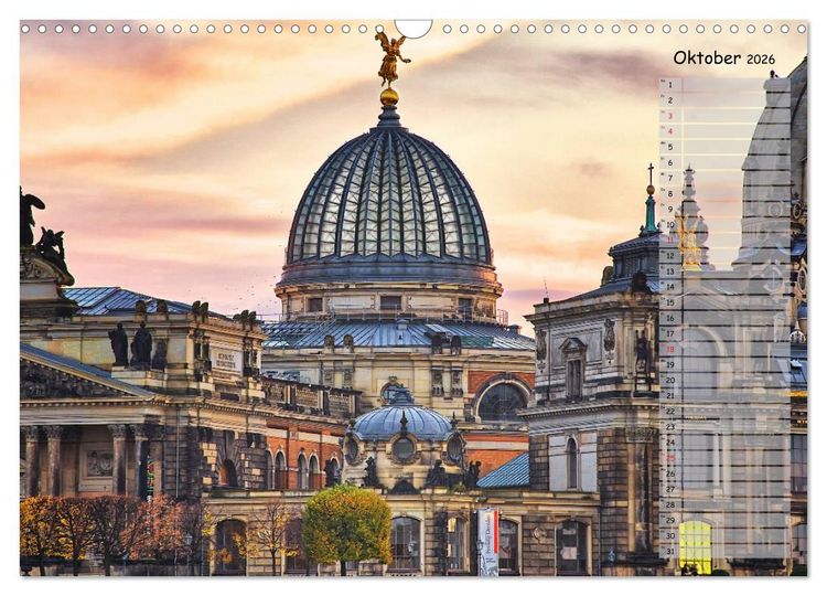 Produktbild: Dresden 2026 / Geburtstagskalender (Wandkalender 2026 DIN A3 quer), CALVENDO Monatskalender