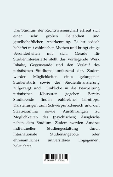 Produktbild: Der Weg durchs juristische Studium -