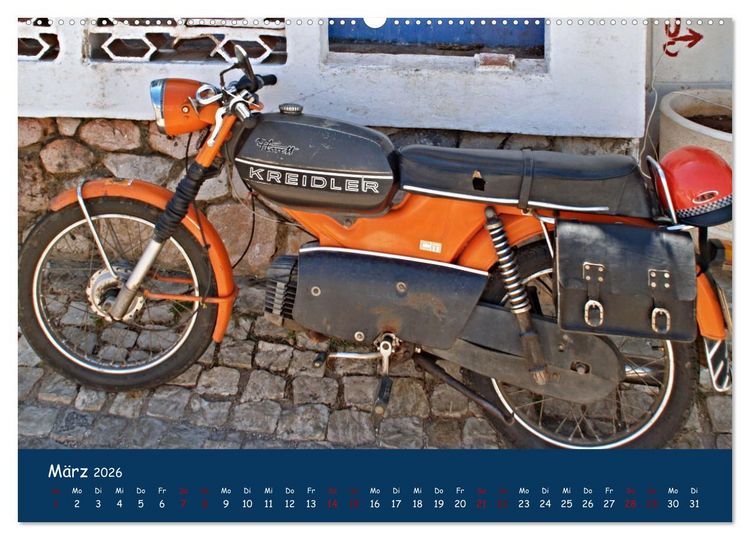 Produktbild: Vintage Mopeds (Wandkalender 2026 DIN A2 quer), CALVENDO Monatskalender