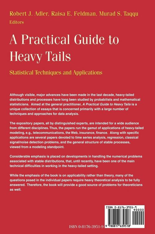 Produktbild: A Practical Guide to Heavy Tails