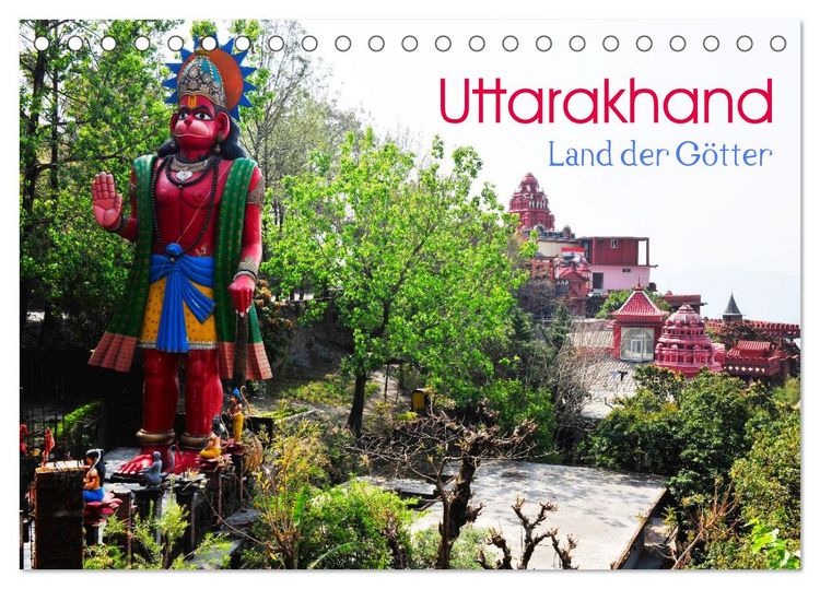 Produktbild: Uttarakhand &ndash; Land der G&ouml;tter (Tischkalender 2026 DIN A5 quer), CALVENDO Monatskalender