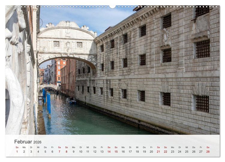 Produktbild: Venedig - Romantische Stadt am Canal Grande (hochwertiger Premium Wandkalender 2026 DIN A2 quer), Kunstdruck in Hochglanz