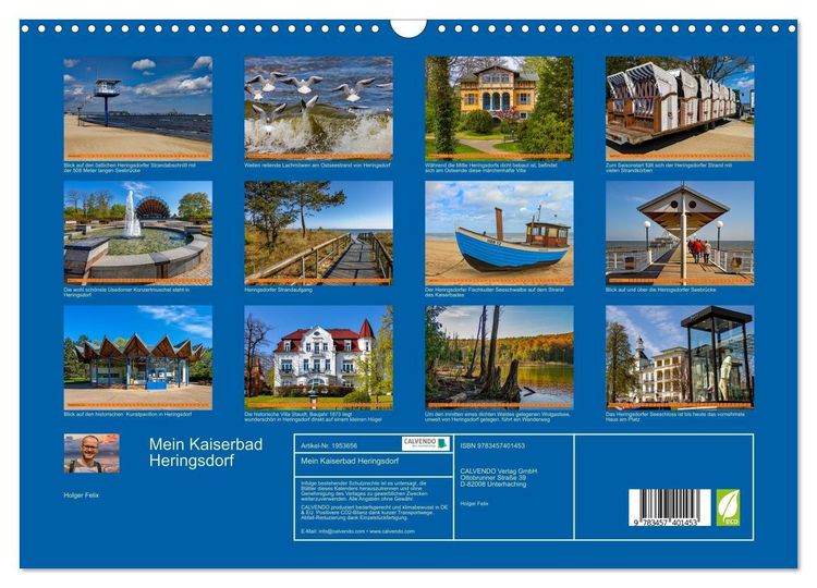 Produktbild: Mein Kaiserbad Heringsdorf (Wandkalender 2026 DIN A3 quer), CALVENDO Monatskalender