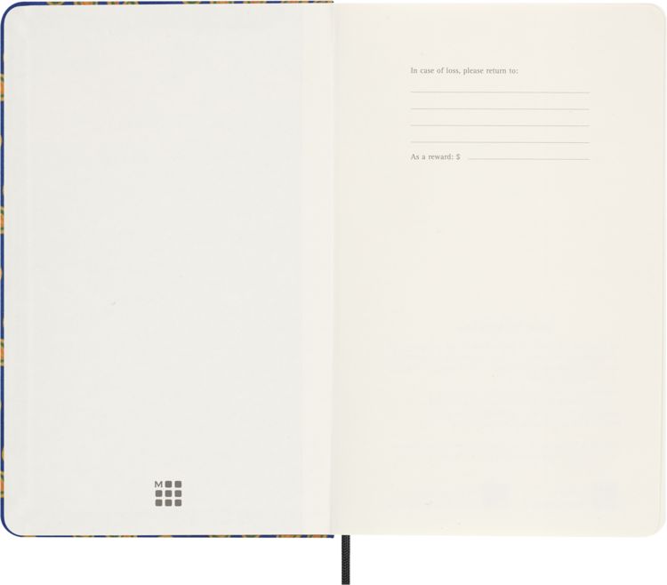 Produktbild: Moleskine Silk Kalender, undatiert, 12 Monate, w&ouml;chentlich, large/A5, fester Einband, blau