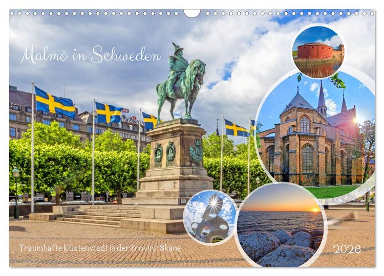 Produktbild: Malm&ouml; in Schweden (Wandkalender 2026 DIN A3 quer), CALVENDO Monatskalender