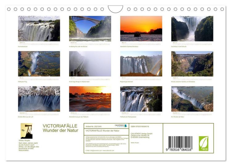 Produktbild: VICTORIAF&Auml;LLE Wunder der Natur (Wandkalender 2026 DIN A4 quer), CALVENDO Monatskalender