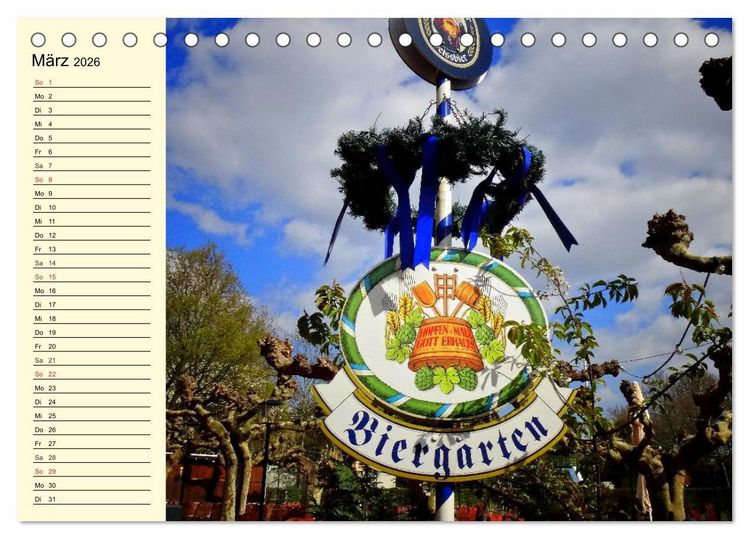 Produktbild: Bier. Die Kunst des Bierbrauens. Impressionen (Tischkalender 2026 DIN A5 quer), CALVENDO Monatskalender