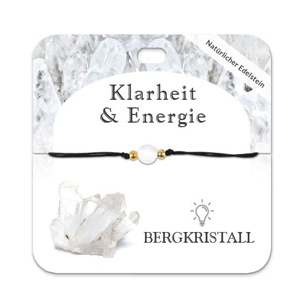 Produktbild: Bergkristall Armband mit 1 Edelsteinperle