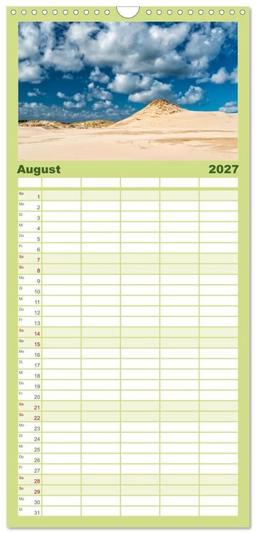 Produktbild: Familienplaner 2027 - Reise entlang der polnischen Oststee mit 5 Spalten (Wandkalender, 21 x 45 cm) CALVENDO