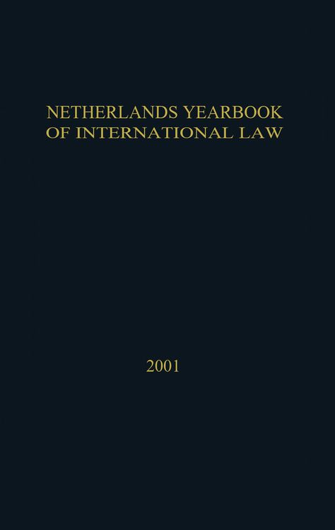 Produktbild: Netherlands Yearbook of International Law:Volume 32 2001
