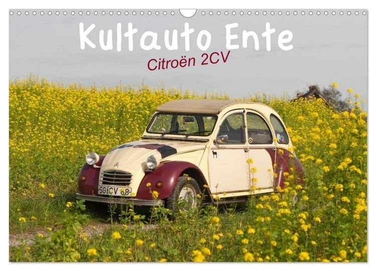 Produktbild: Kultauto Ente Citro&euml;n 2CV (Wandkalender 2026 DIN A3 quer), CALVENDO Monatskalender