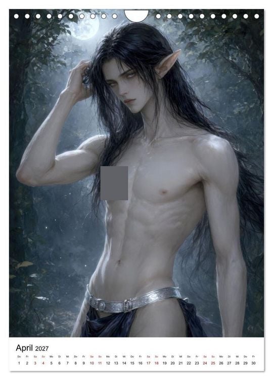 Produktbild: Mysthische M&auml;nner Fantasy (Wandkalender 2027 DIN A4 hoch), CALVENDO Monatskalender