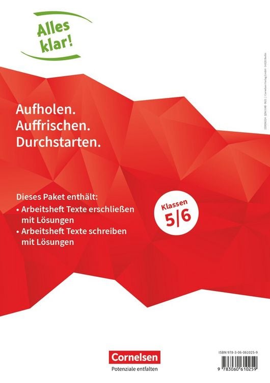 Bild vom Artikel Alles klar! Deutsch. Sekundarstufe I 5./6. Schuljahr. Texte erschließen und schreiben (im Paket) vom Autor 