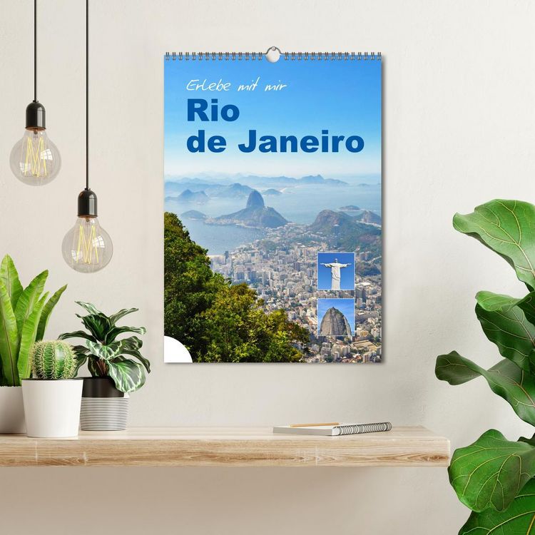 Produktbild: Erlebe mit mir Rio de Janeiro (Wandkalender 2026 DIN A3 hoch), CALVENDO Monatskalender