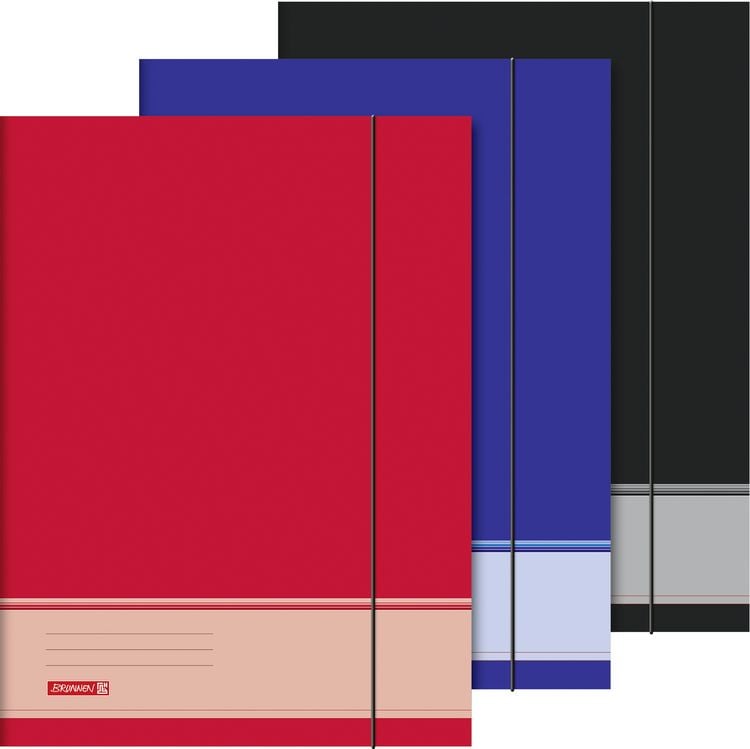 Produktbild: Brunnen Sammelmappe A3 Uni sort Gummizug