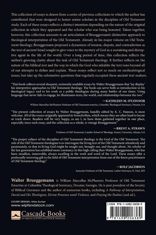 Produktbild: The Role of Old Testament Theology in Old Testament Interpretation