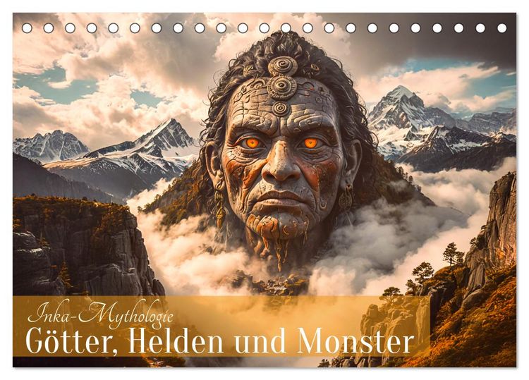 Produktbild: Inka-Mythologie - G&ouml;tter, Helden und Monster (Tischkalender 2026 DIN A5 quer), CALVENDO Monatskalender