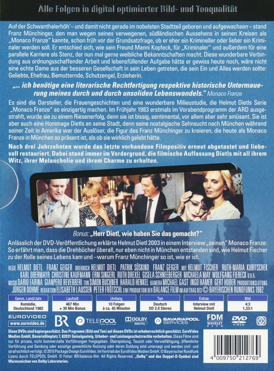 Produktbild: Monaco Franze - Der ewige Stenz - Box - Digital Remastered [3 DVDs]