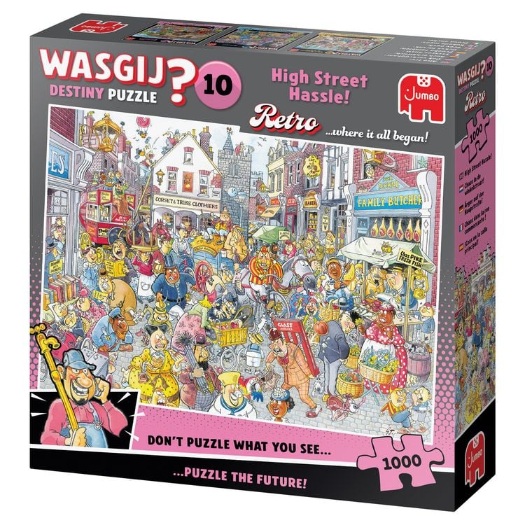 Produktbild: Wasgij Retro Destiny 10 - &Auml;rger auf der Hauptstra&szlig;e - Puzzle 1000 Teile
