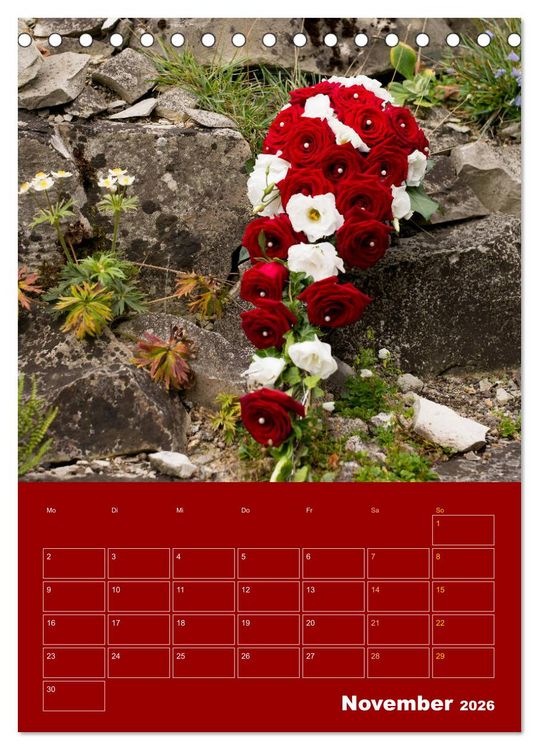 Produktbild: Hochzeitsfeeling (Tischkalender 2026 DIN A5 hoch), CALVENDO Monatskalender