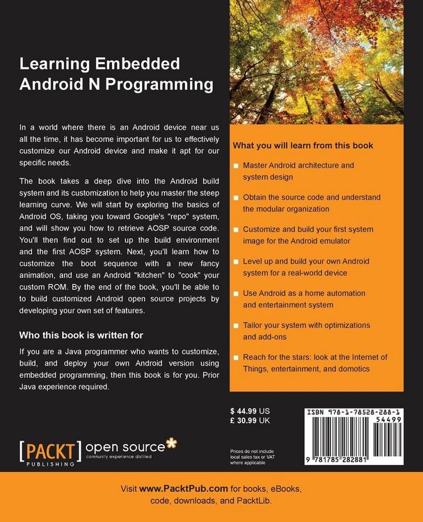 Produktbild: Learning Embedded Android N Programming