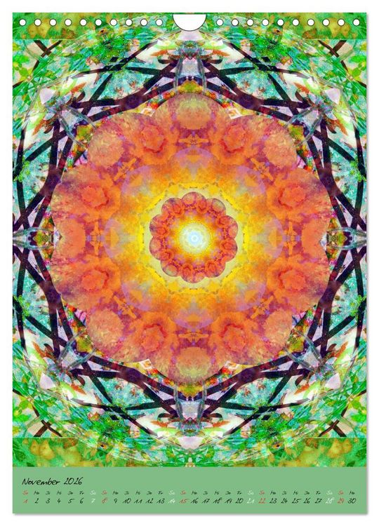 Produktbild: MANDALAS der Natur (Wandkalender 2026 DIN A4 hoch), CALVENDO Monatskalender
