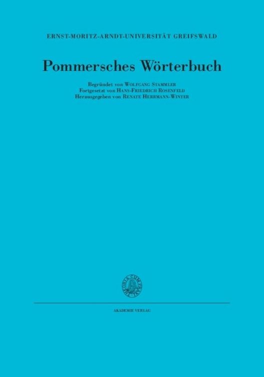 Produktbild: Pommersches W&ouml;rterbuch / Pa(m)panischke bis puje
